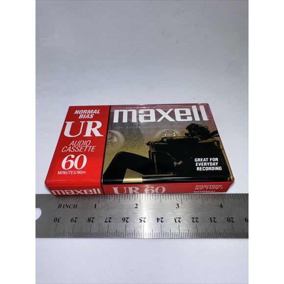 Maxell UR 60 Normal Bias Audio Cassette Tapes - 4 Pack - New Sealed‎ - Picture 6 of 6